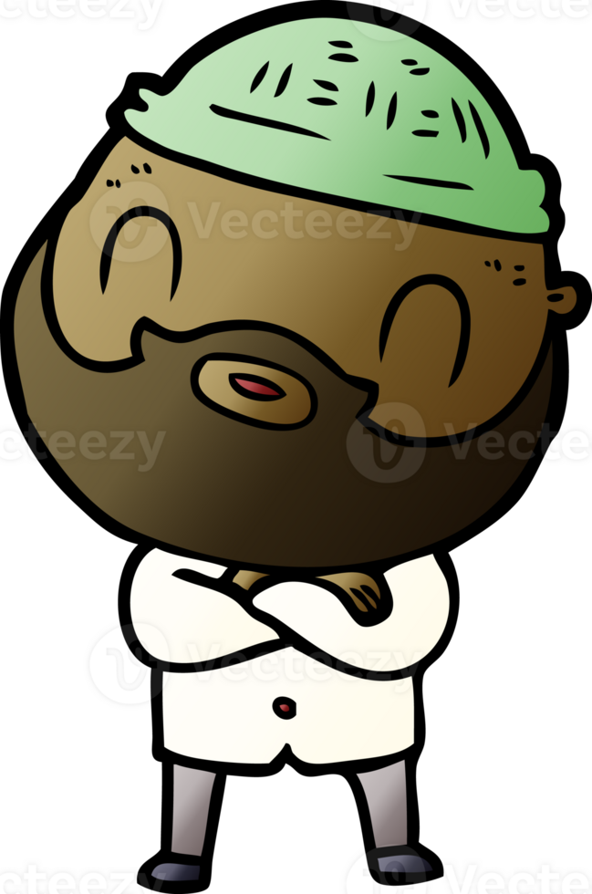 cartoon bearded man png
