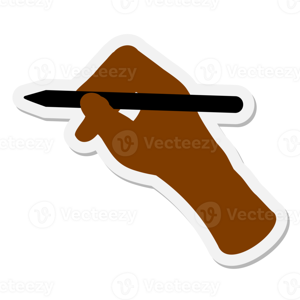 hand using computer stylus sticker png