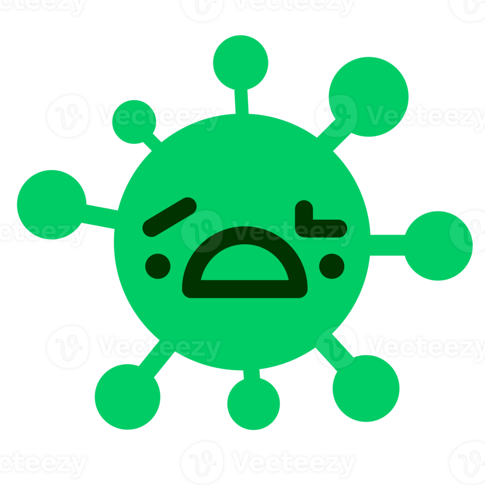simple confused virus png