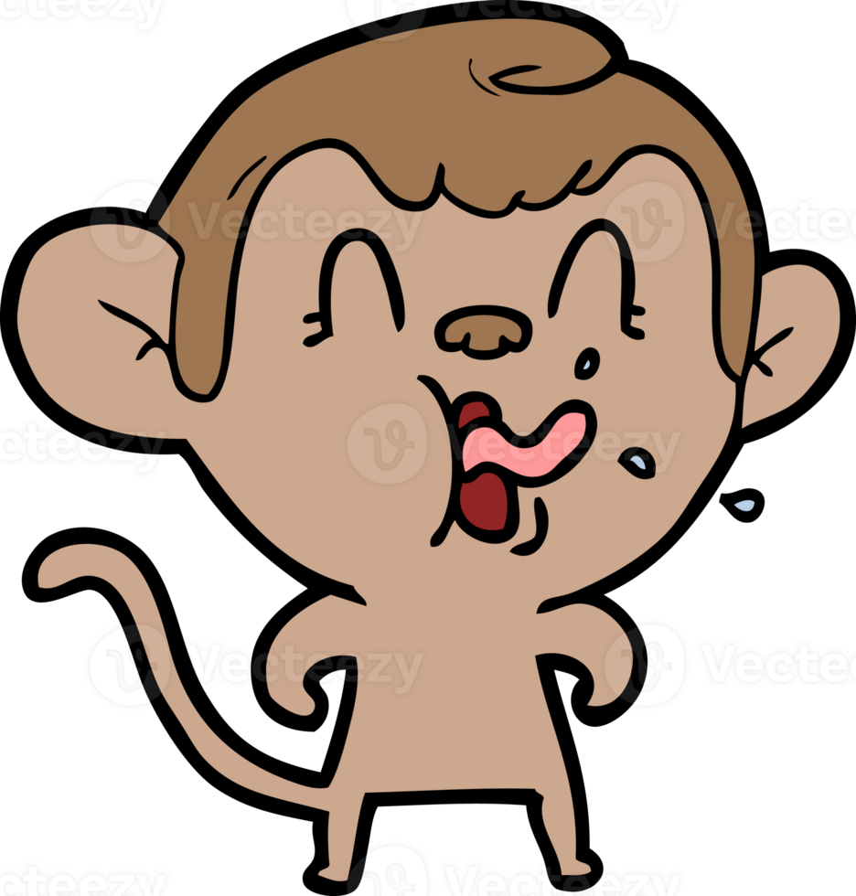 crazy cartoon monkey png