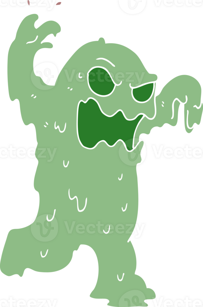 cartoon doodle slime monster png