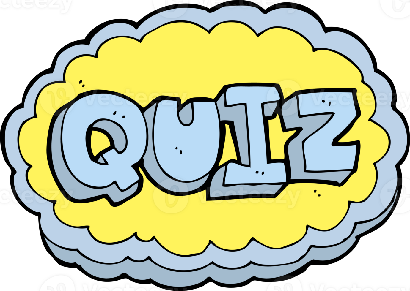 cartoon quiz sign png
