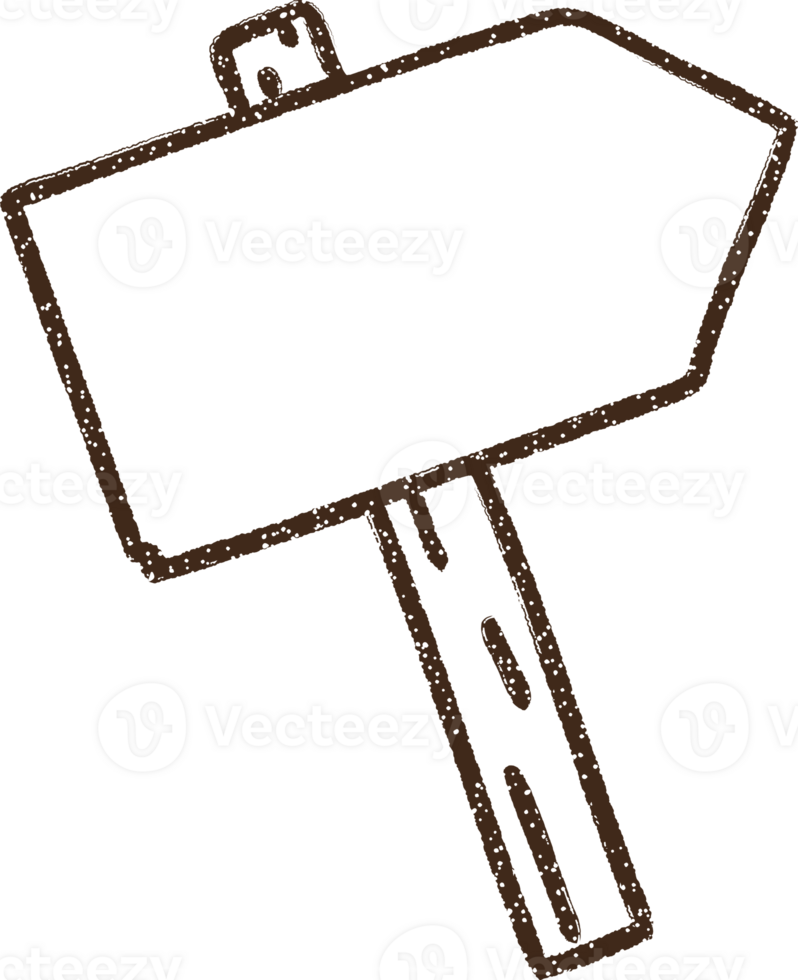 Direction Sign Charcoal Drawing png
