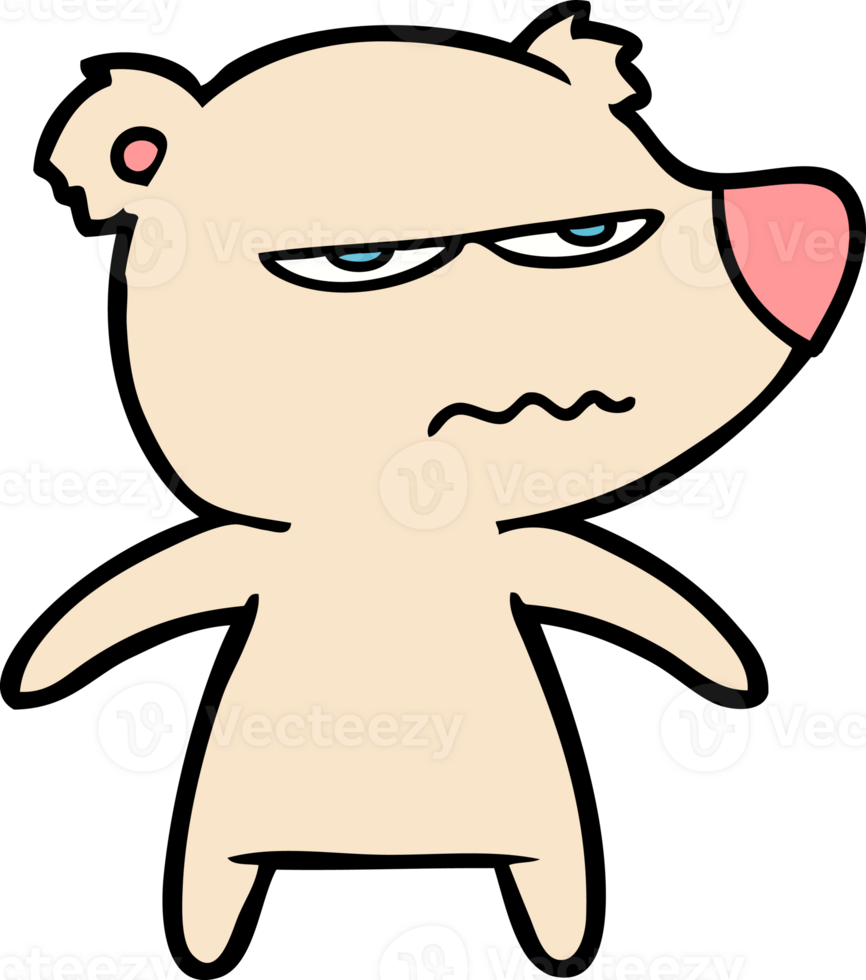 angry bear cartoon png