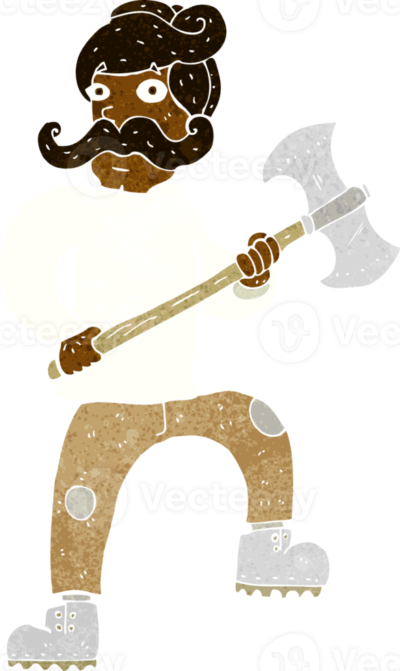 cartoon man with axe png