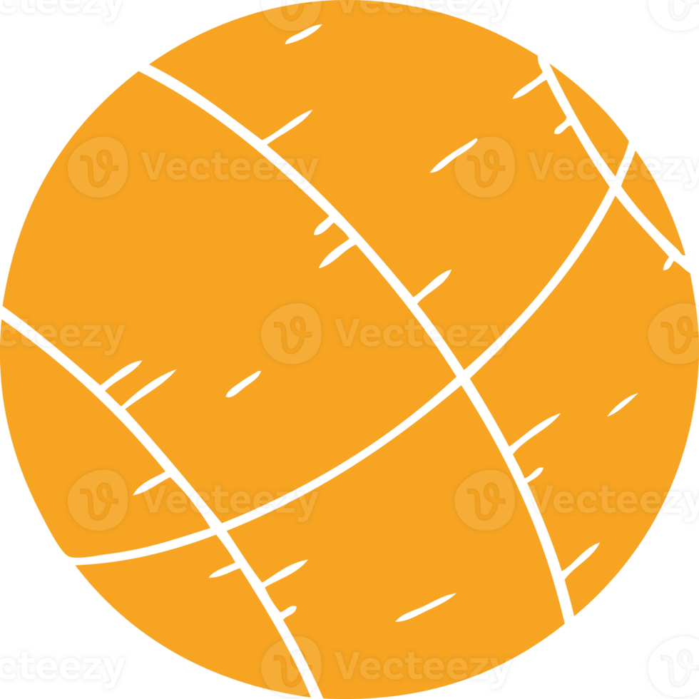hand drawn cartoon doodle of a basket ball png