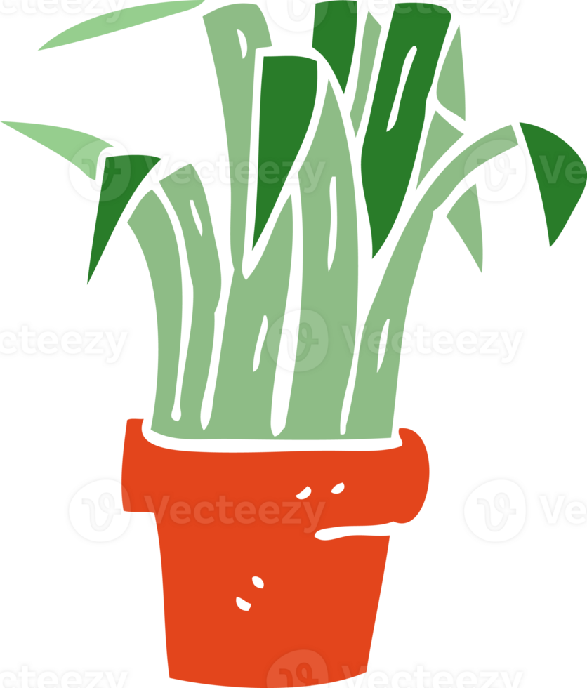 cartoon doodle indoor plant png