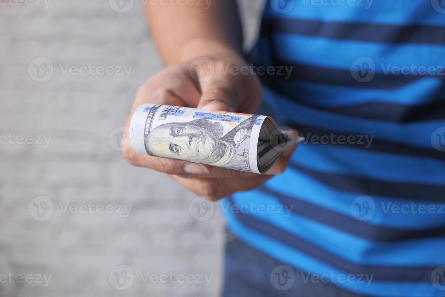 Person hold the Money photo