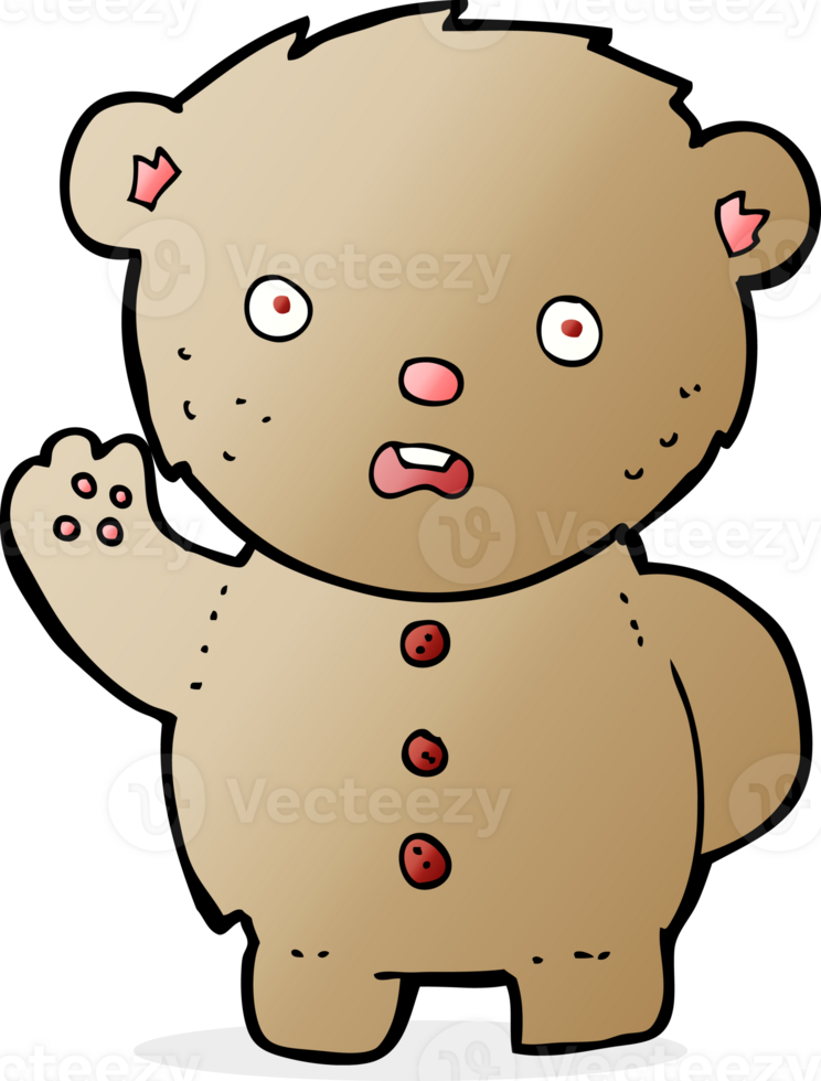 cartoon unhappy teddy bear png