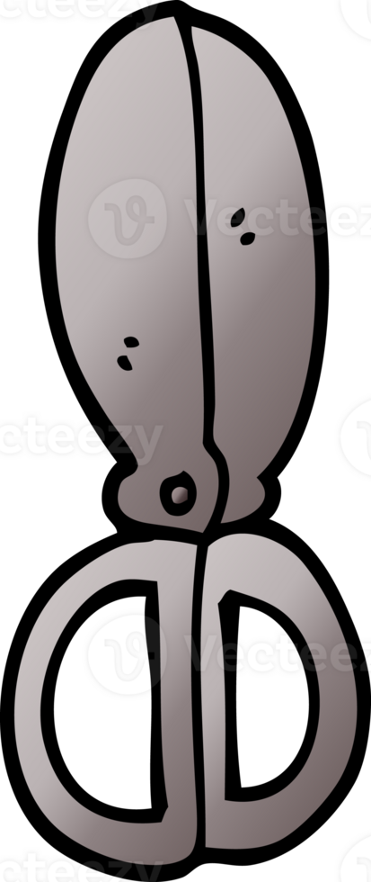 cartoon doodle closed scissors png