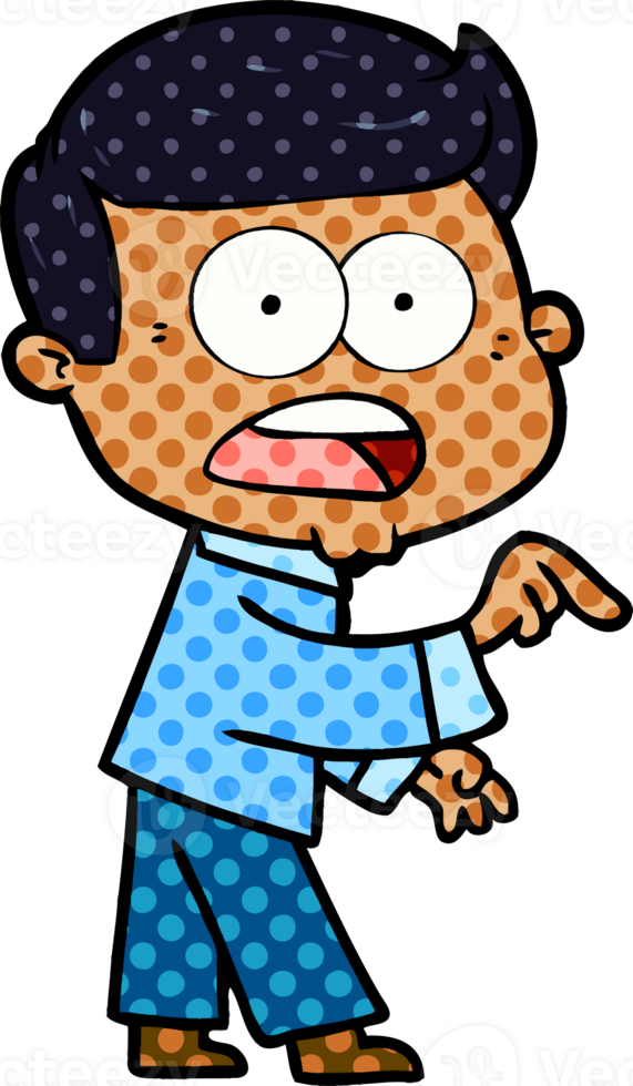 cartoon shocked man png