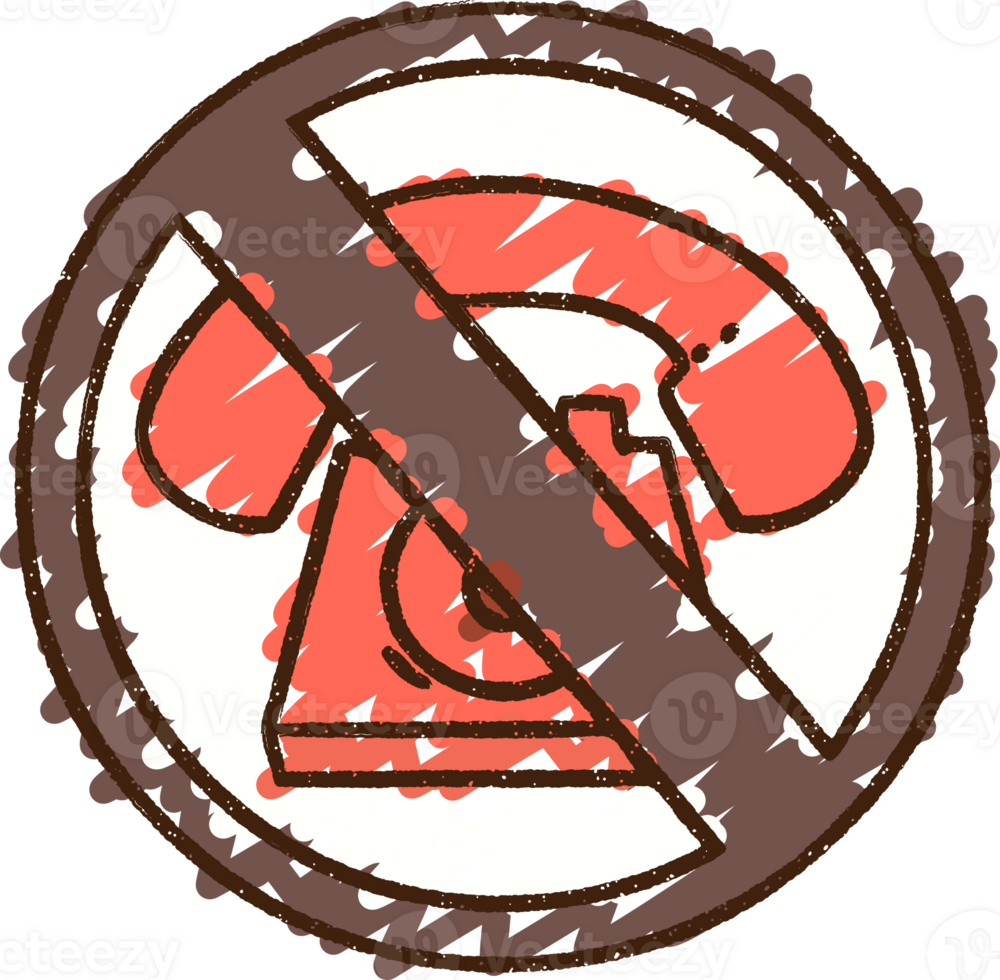 No Calls Chalk Drawing png