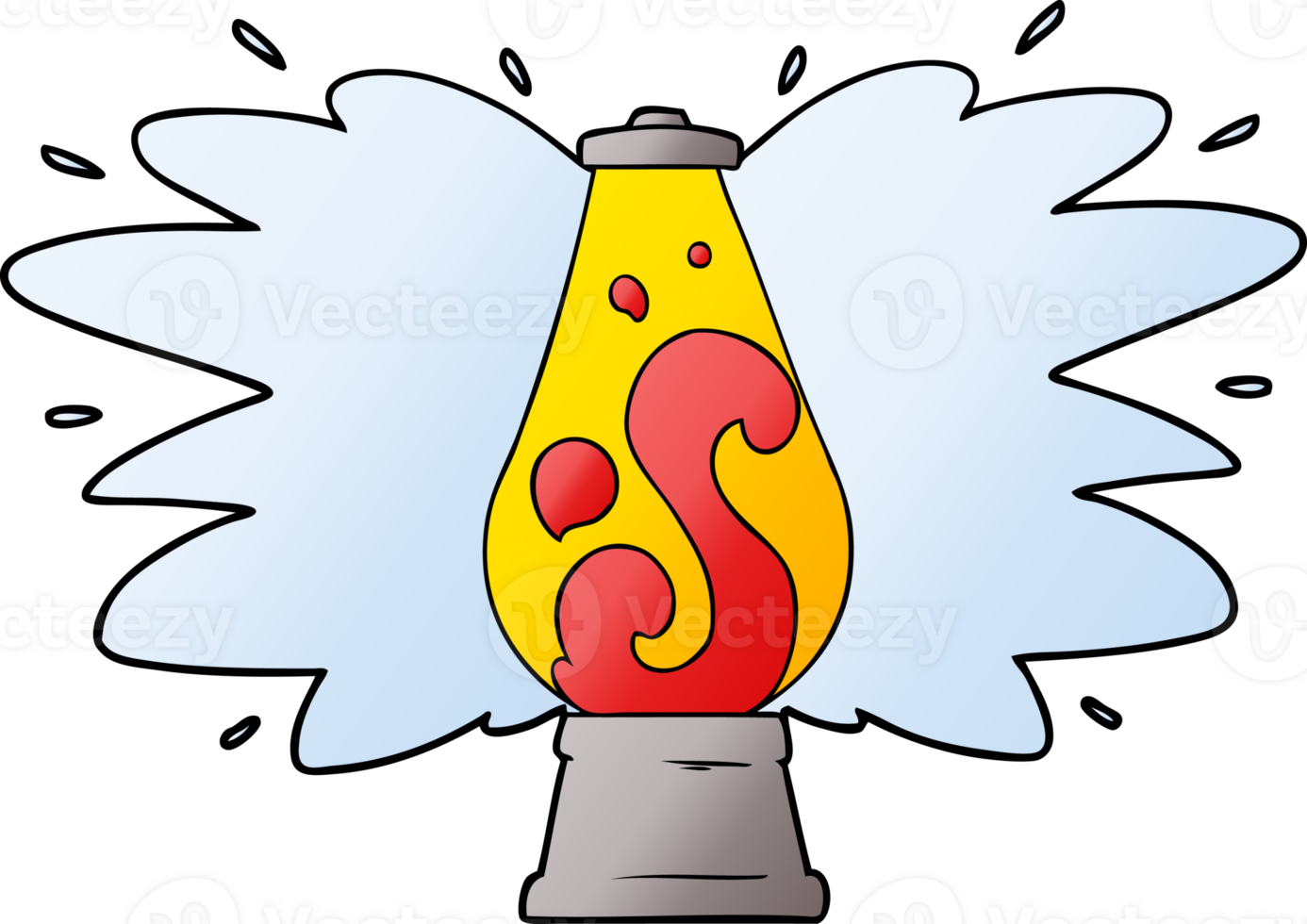 cartoon retro lava lamp png