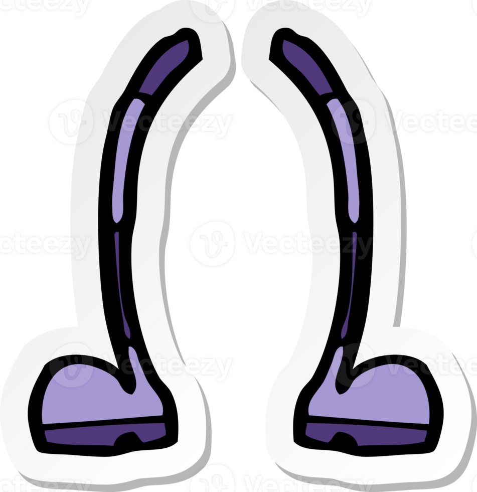 sticker of a cartoon legs png