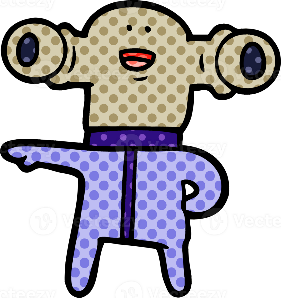 friendly cartoon alien png