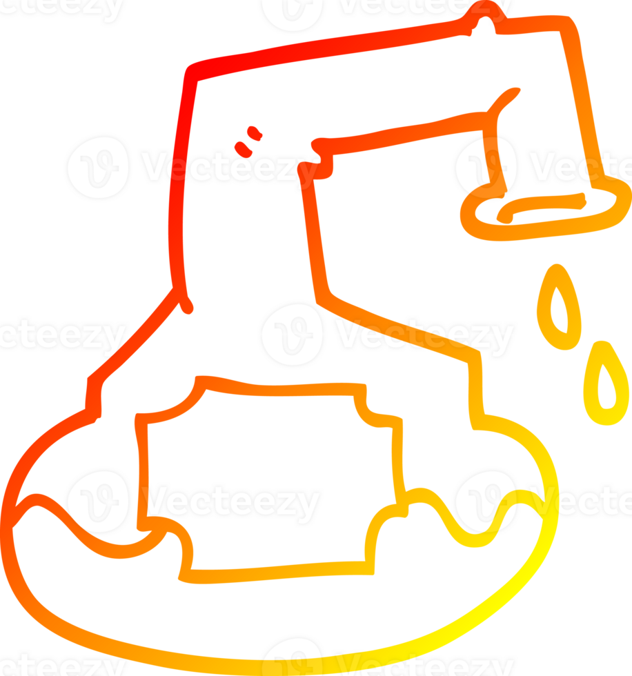 warm gradient line drawing of a cartoon science experiment png