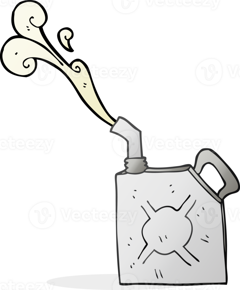 hand drawn cartoon fuel can png