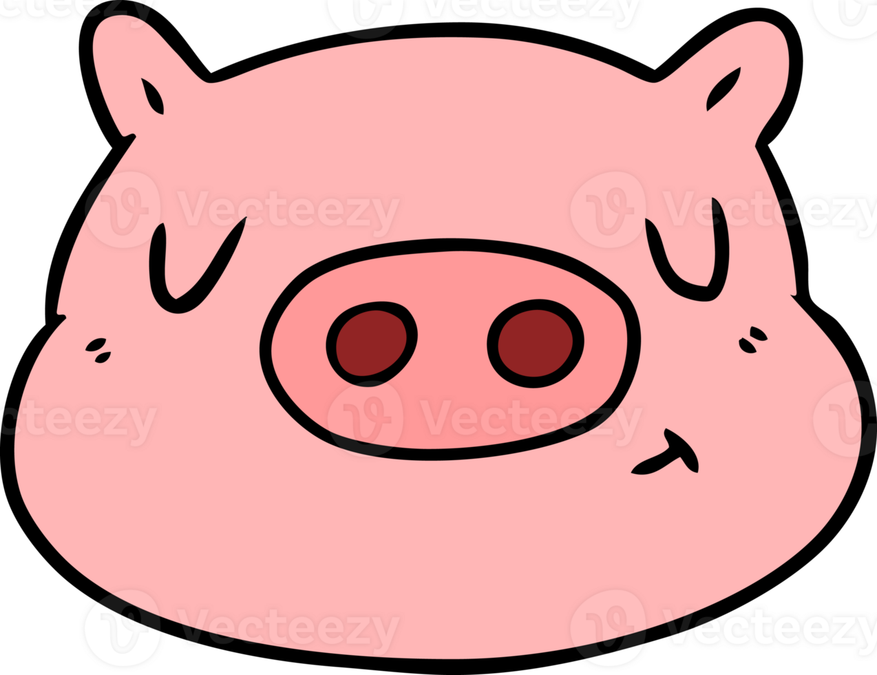 cartoon pig face png