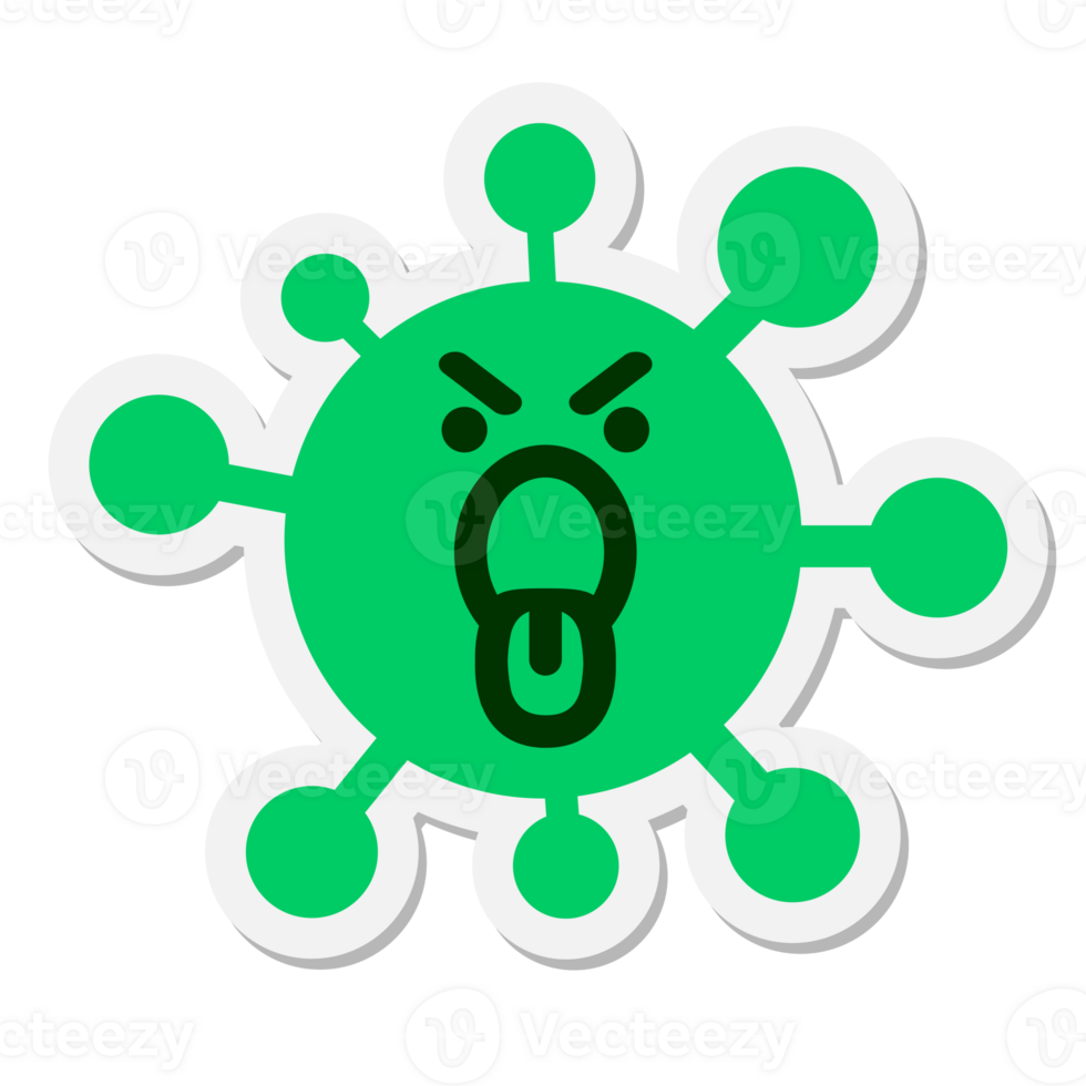 angry shouting opinion virus sticker png