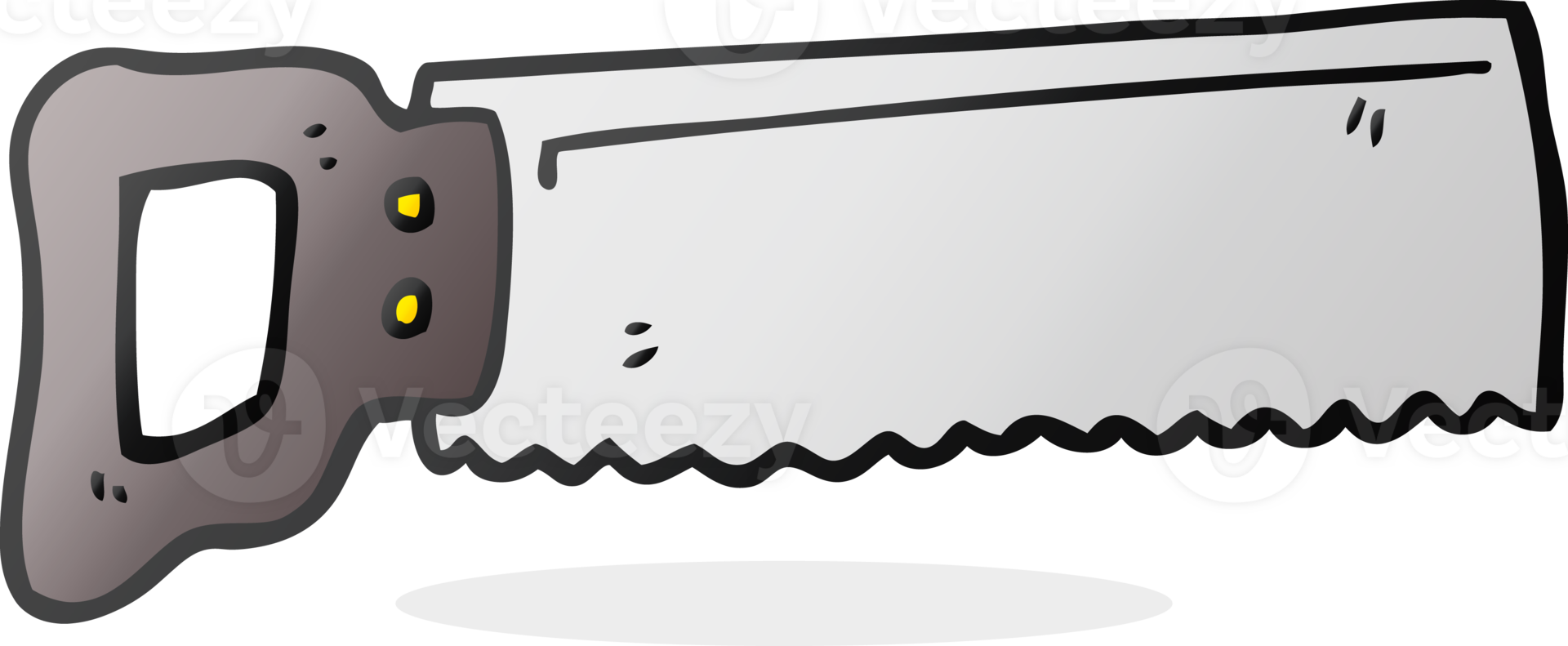 hand drawn cartoon saw png