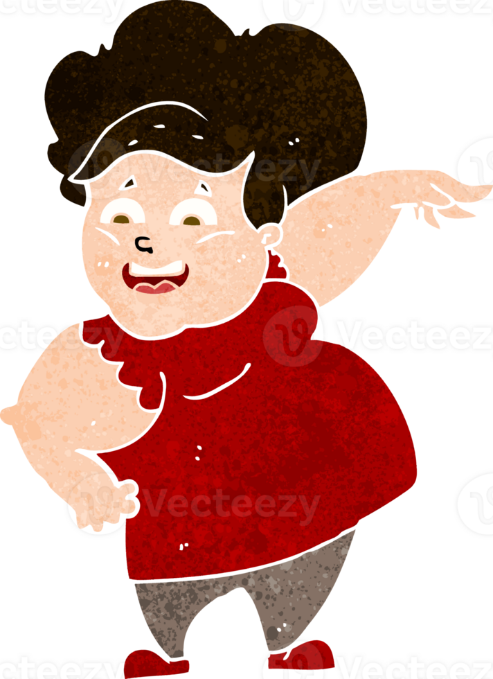 cartoon overweight woman png