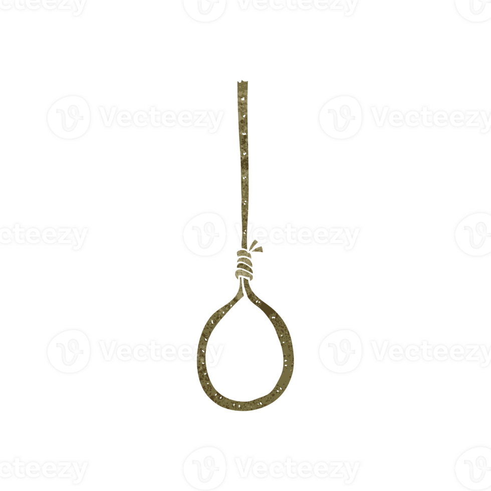 hand retro cartoon noose png