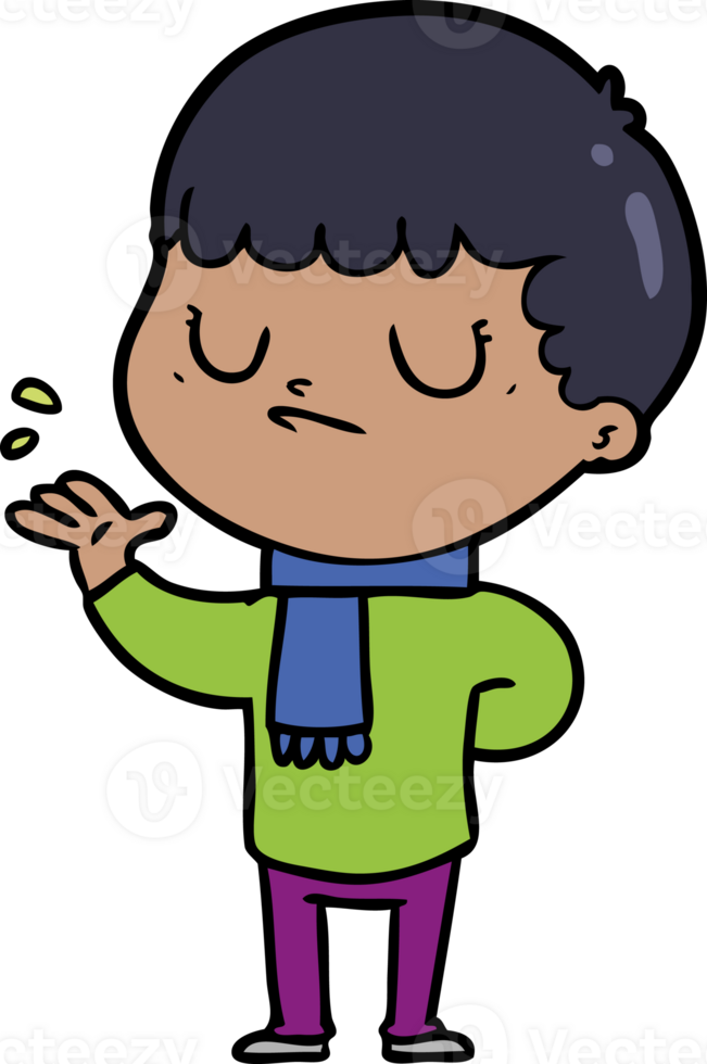 cartoon grumpy boy png