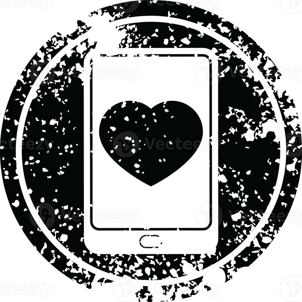 electronic tablet showing business performance circular distressed symbol png