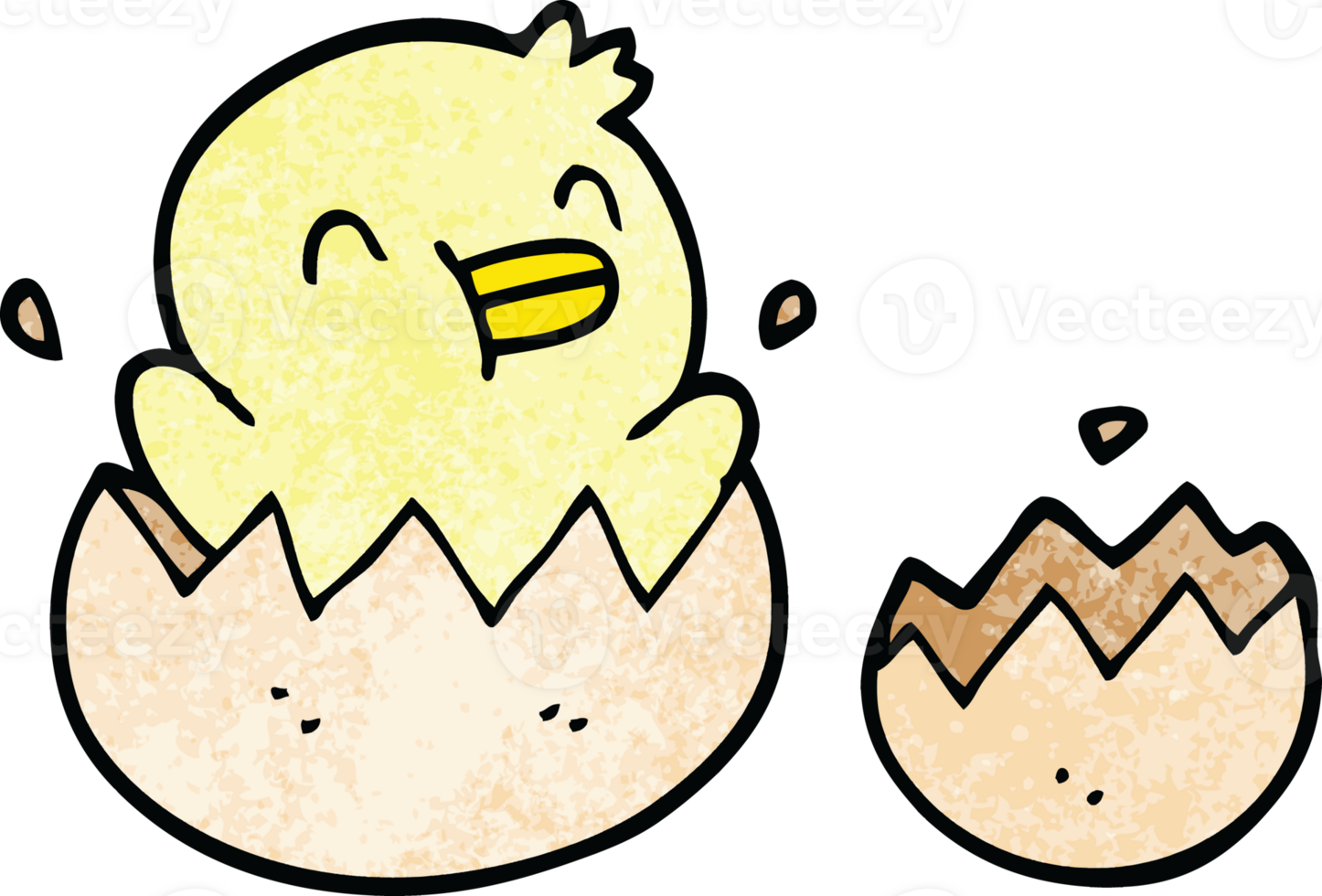 cute cartoon doodle chick png