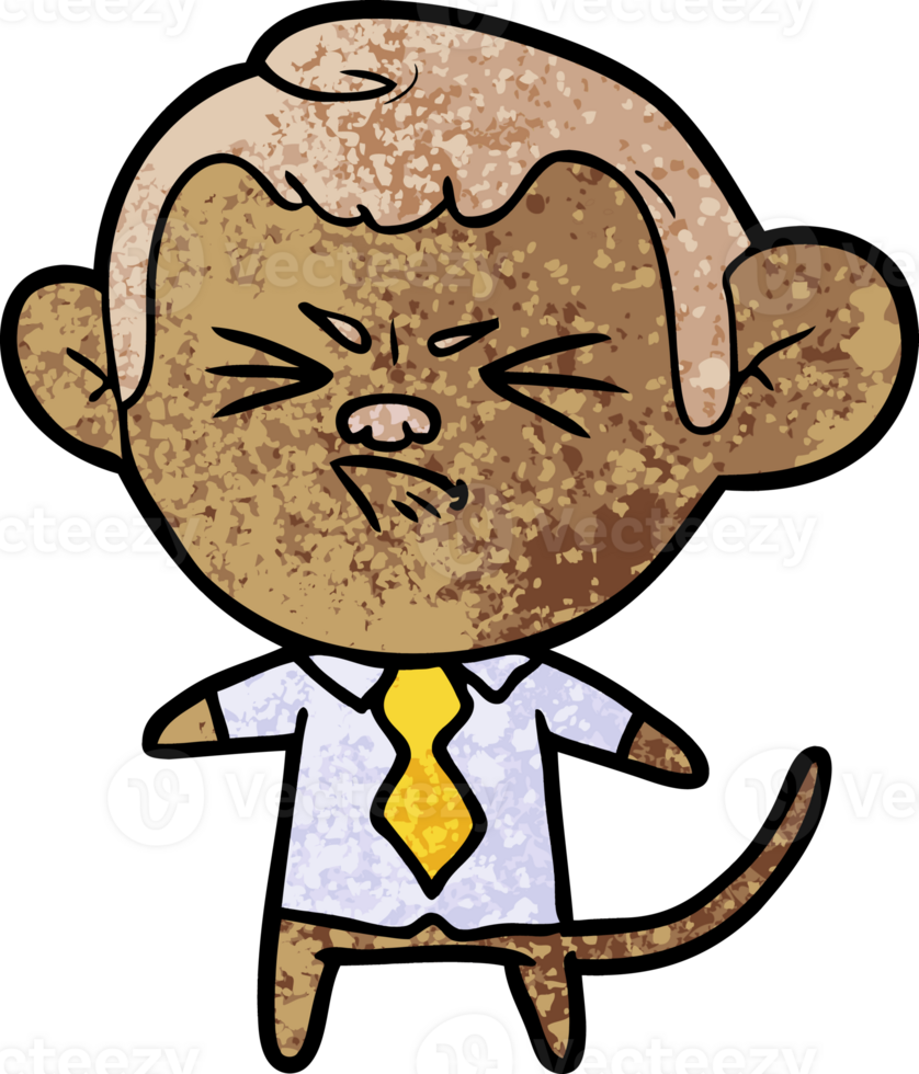 cartoon annoyed monkey png