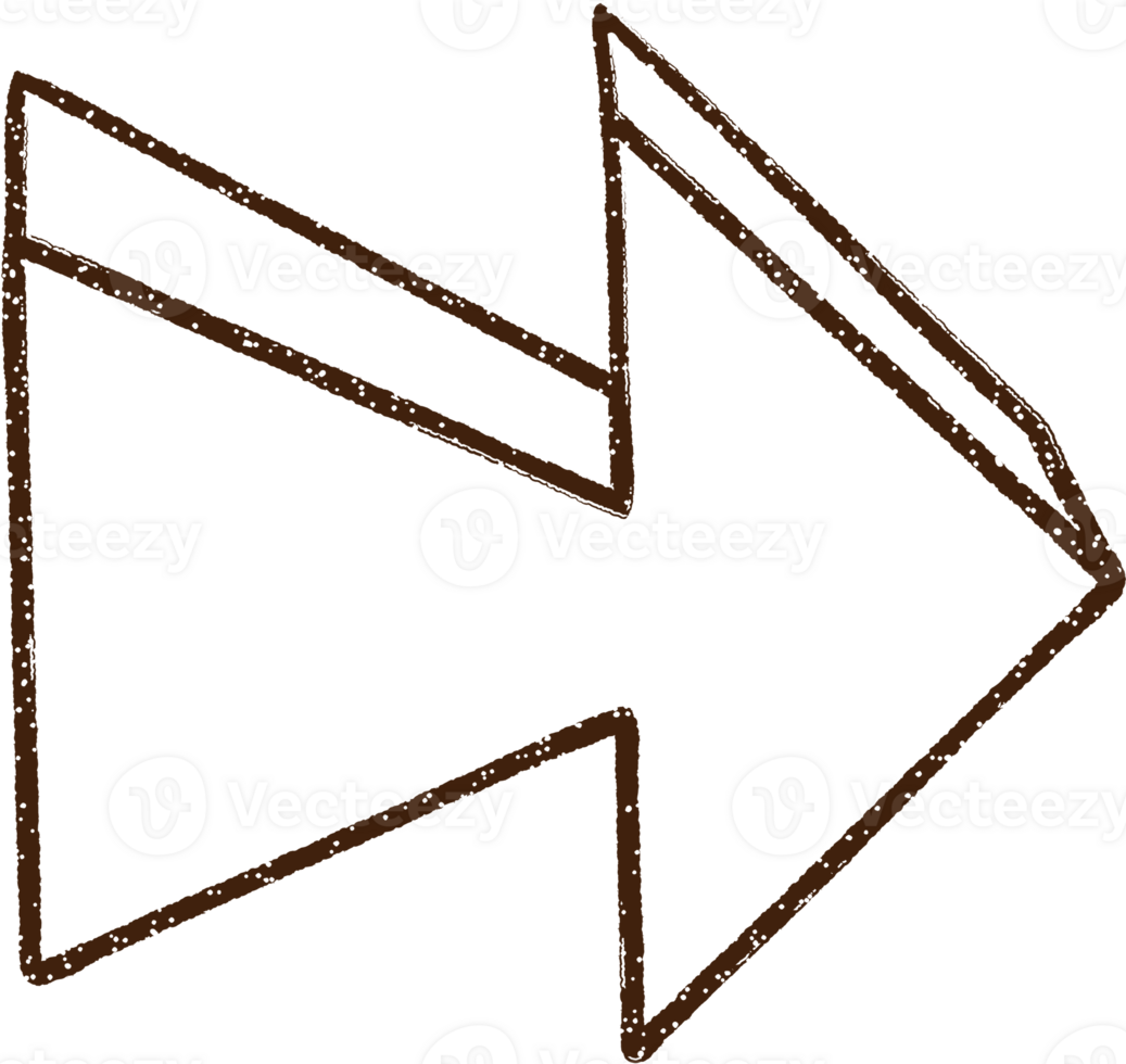 Pointing Arrow Charcoal Drawing png