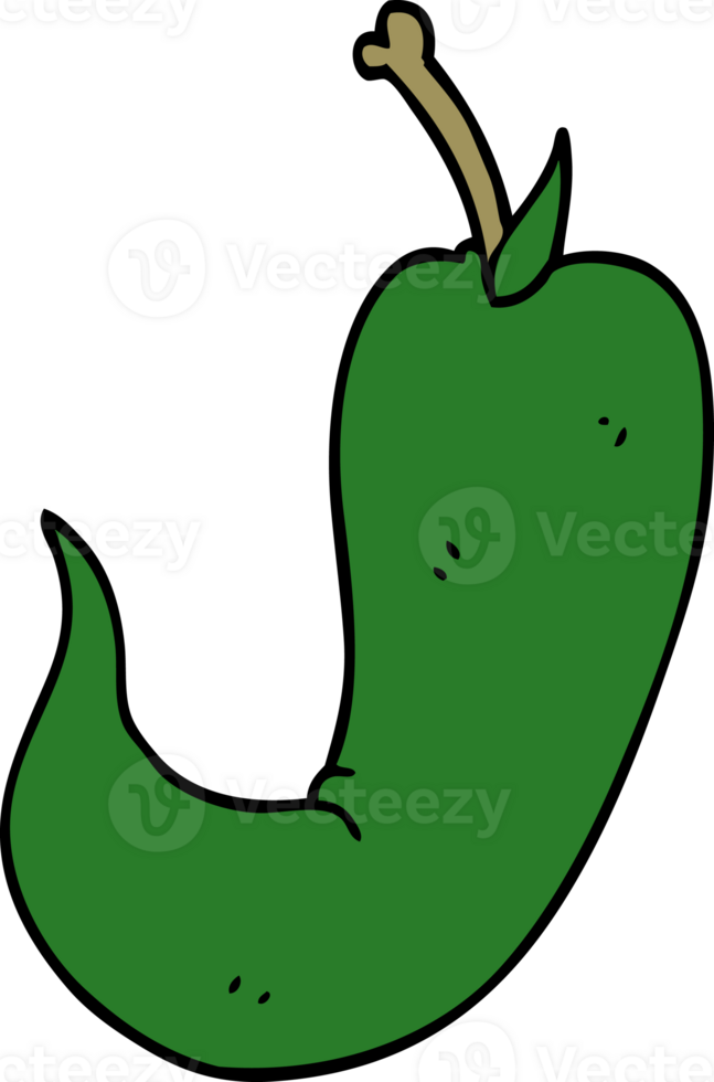 cartoon doodle chilli pepper png