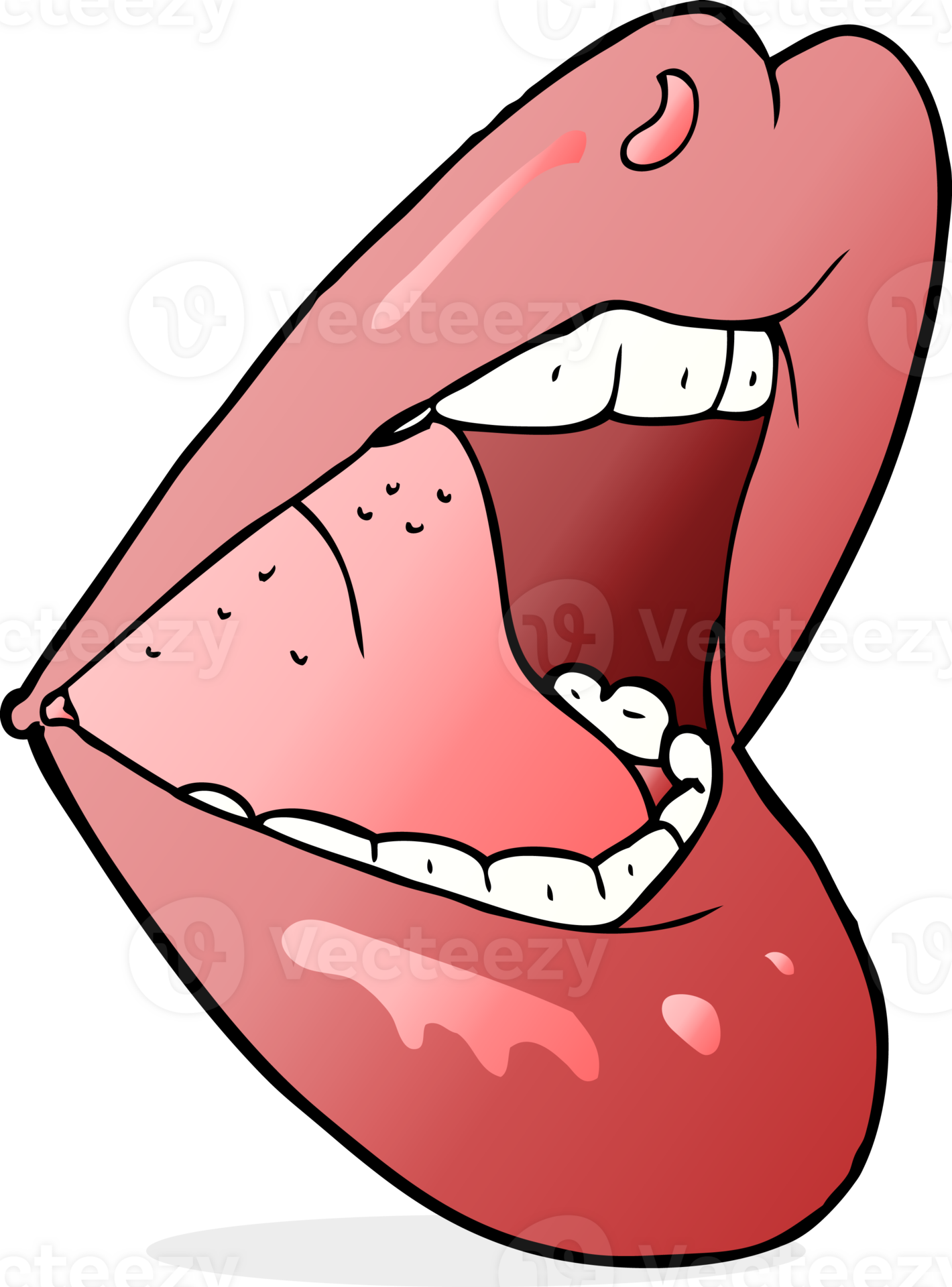 cartoon open mouth 45177544 PNG