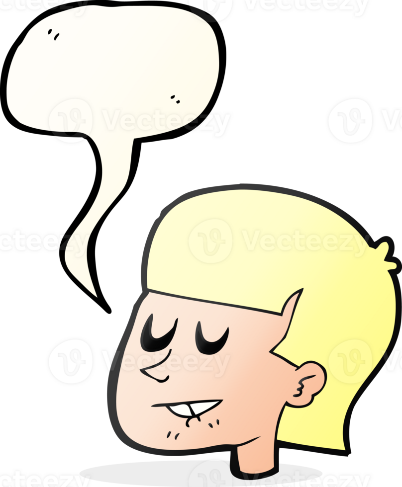 hand drawn speech bubble cartoon man biting lip png