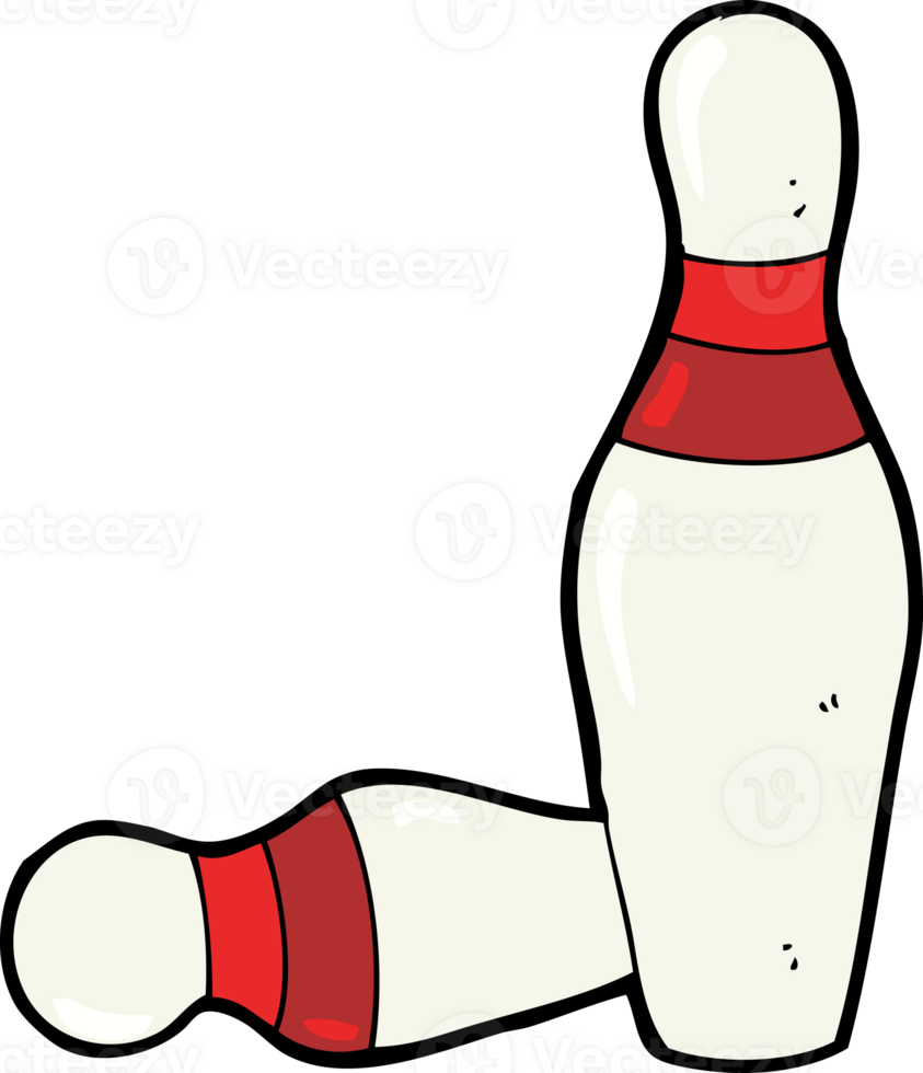 cartoon ten pin bowling skittles png