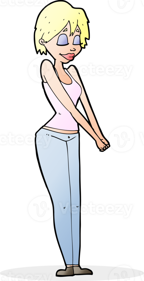 cartoon content woman png