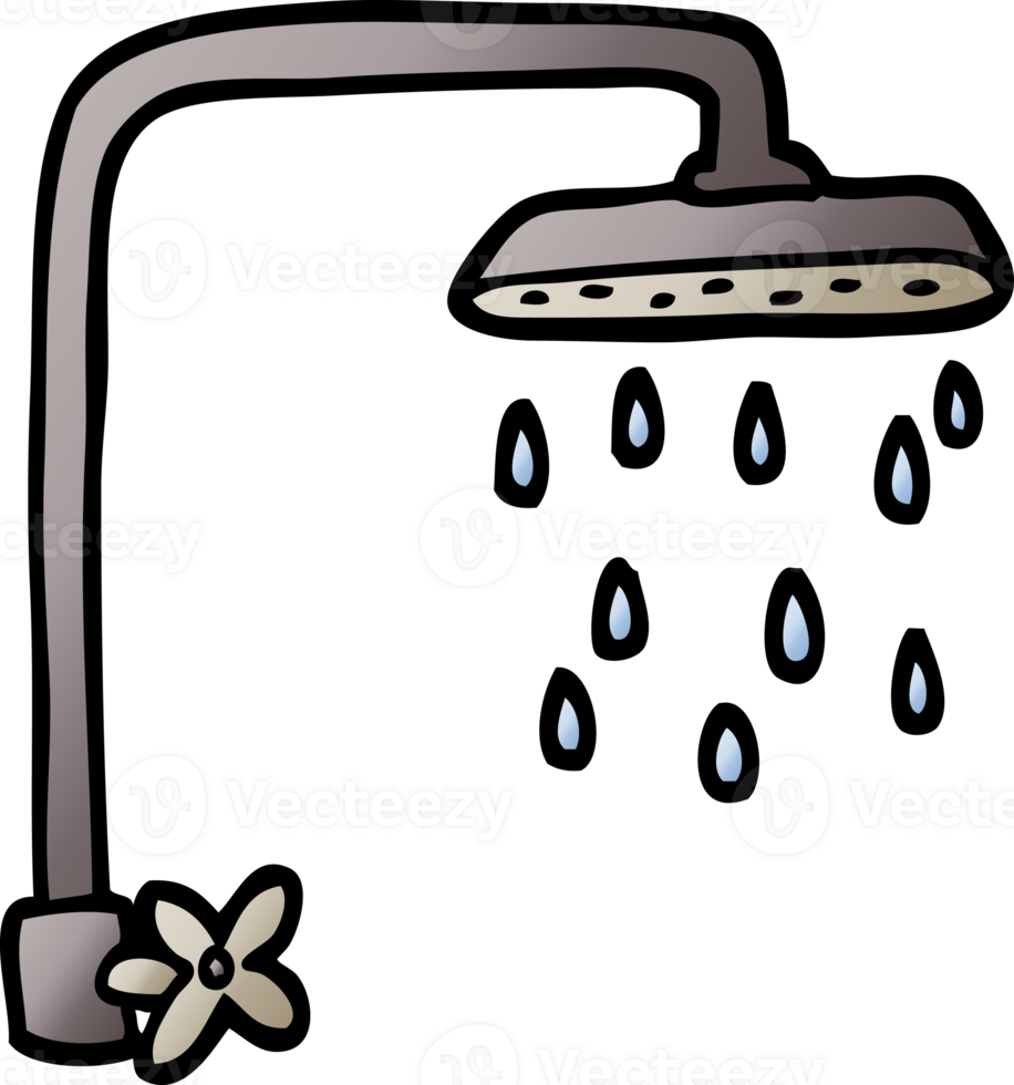 gradient illustration cartoon shower head png