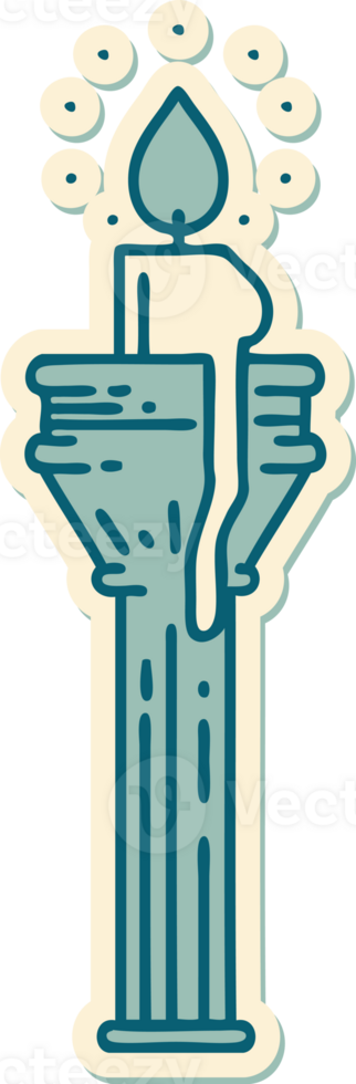 sticker of tattoo in traditional style of a candelabra png