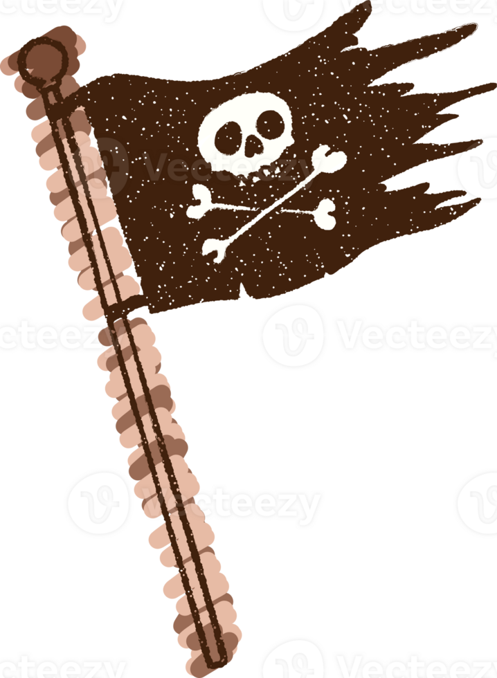Pirate Flag Chalk Drawing png