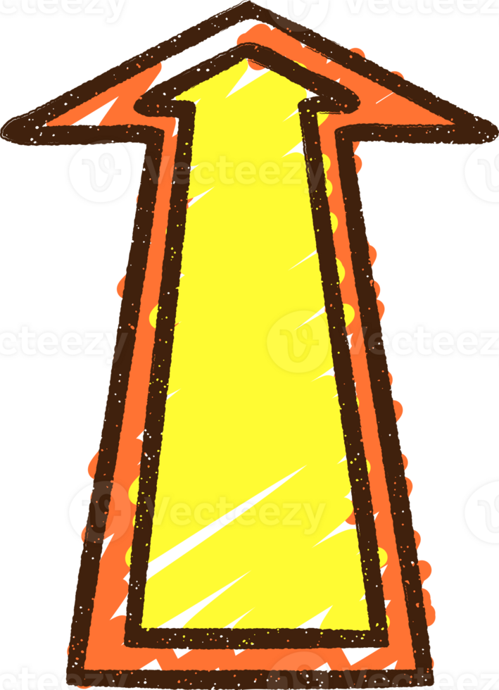 Pointing Arrow Chalk Drawing png
