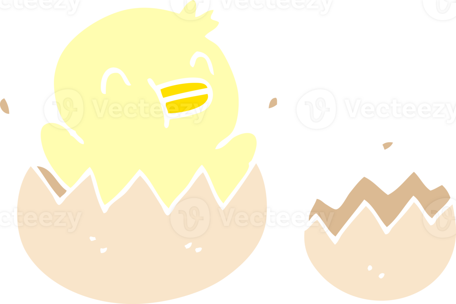 cute cartoon doodle chick png