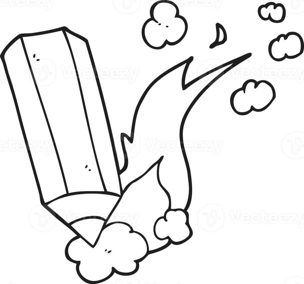 hand drawn black and white cartoon scribbling pencil png