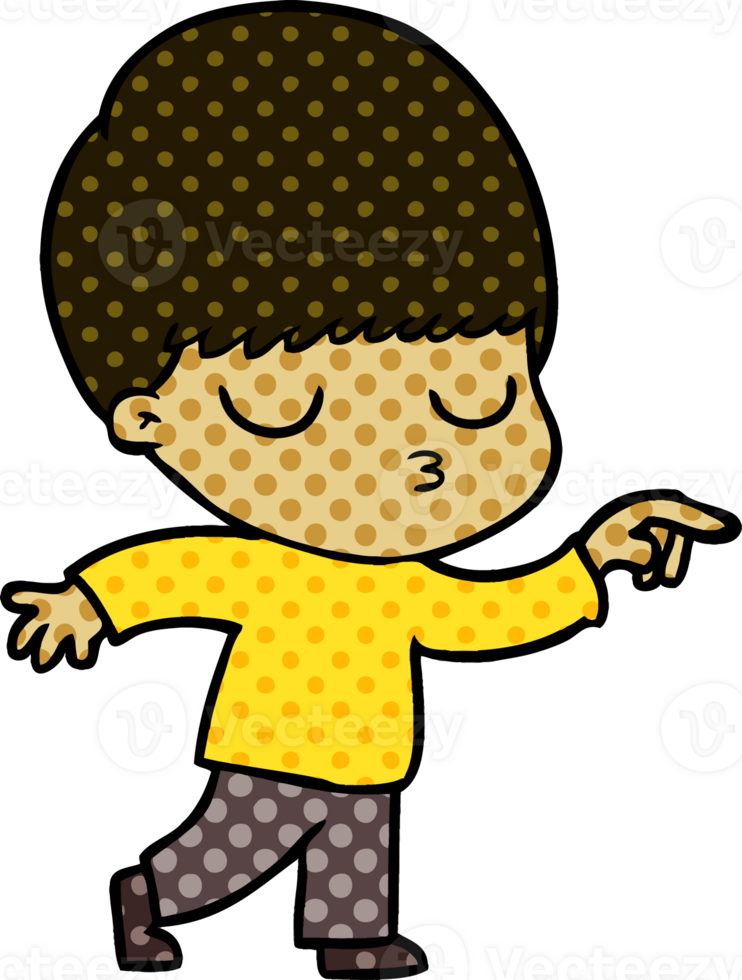 cartoon calm boy png