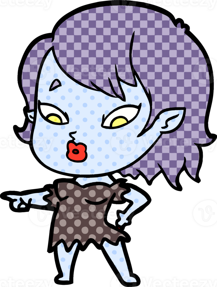 cute cartoon vampire girl png