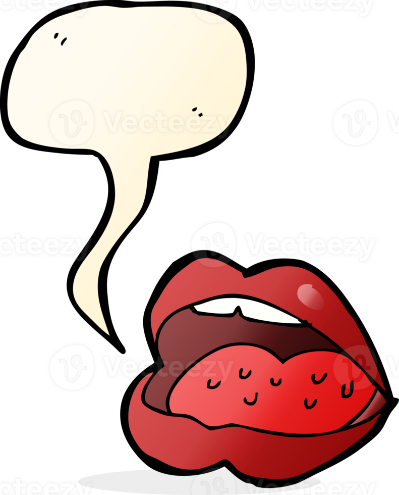 cartoon open mouth with speech bubble png
