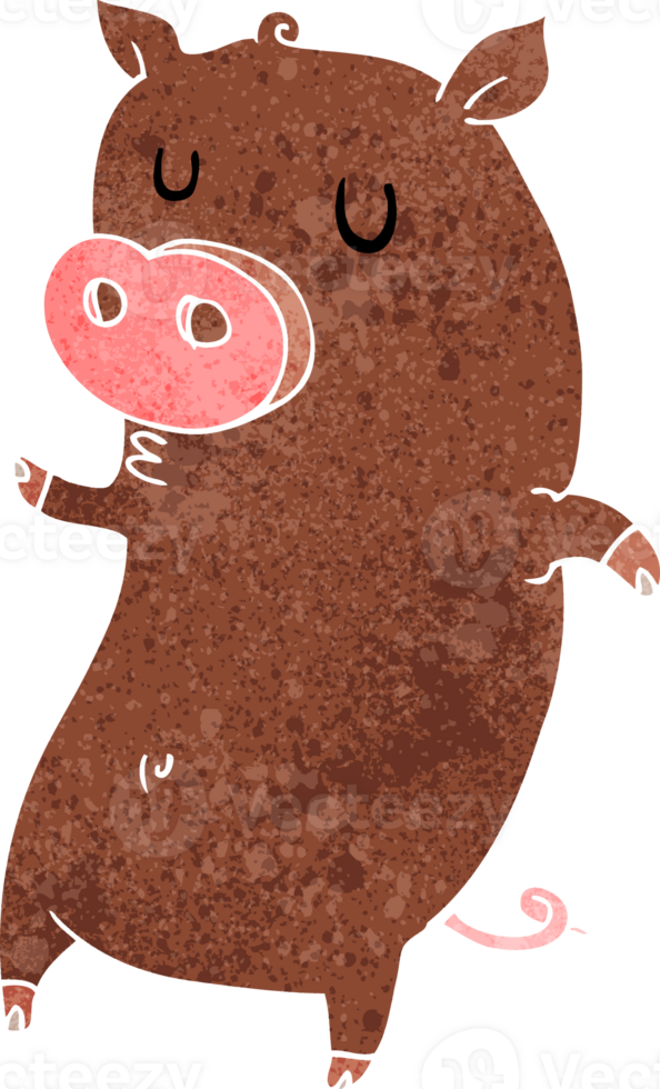 funny cartoon pig png