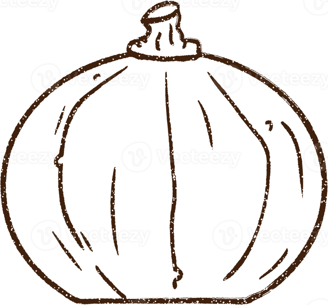 Pumpkin Charcoal Drawing png