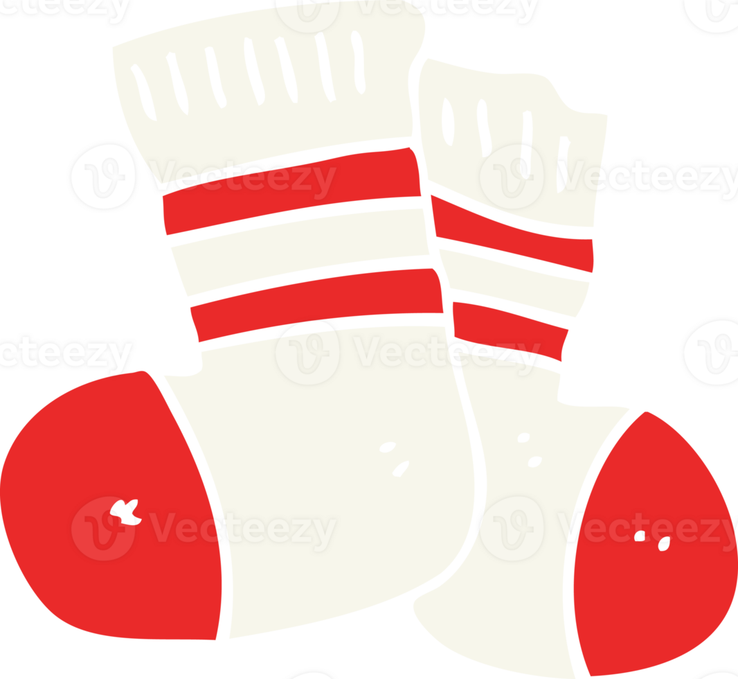 flat color illustration of socks png