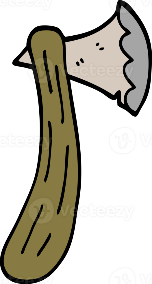 cartoon doodle axe png