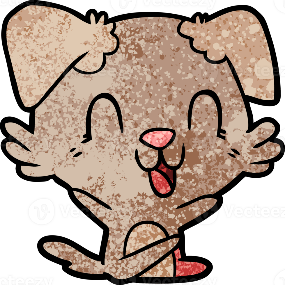laughing cartoon dog png